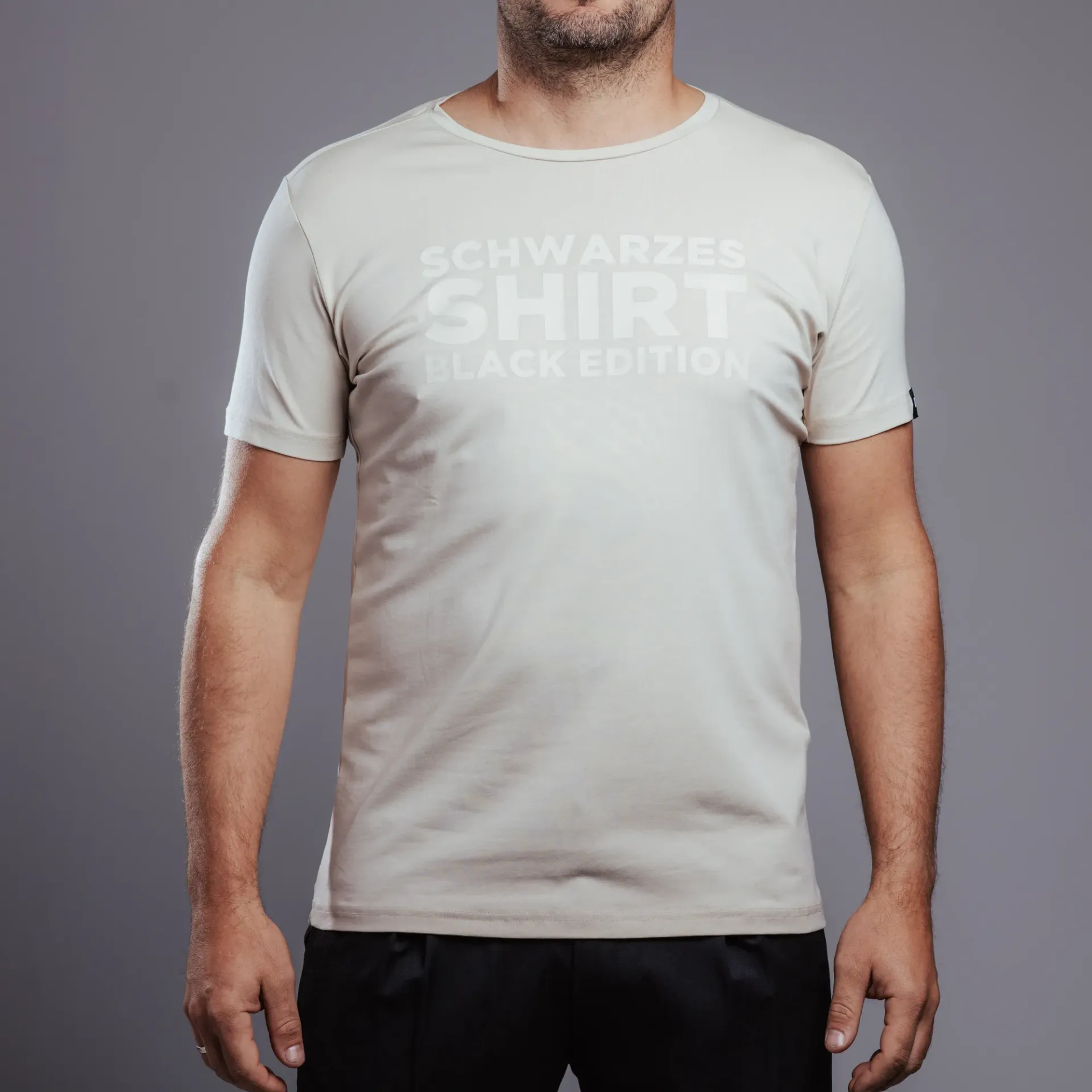 T-Shirt DS-1 SCHWARZ sand/SAND (S)