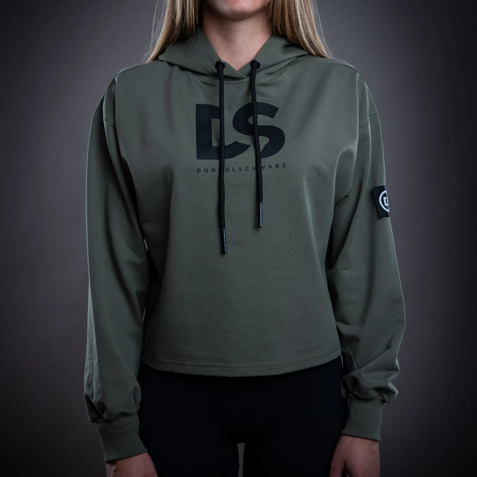 Da-Hoodie oversize W-3 DSFULL PLA oliv (XS)