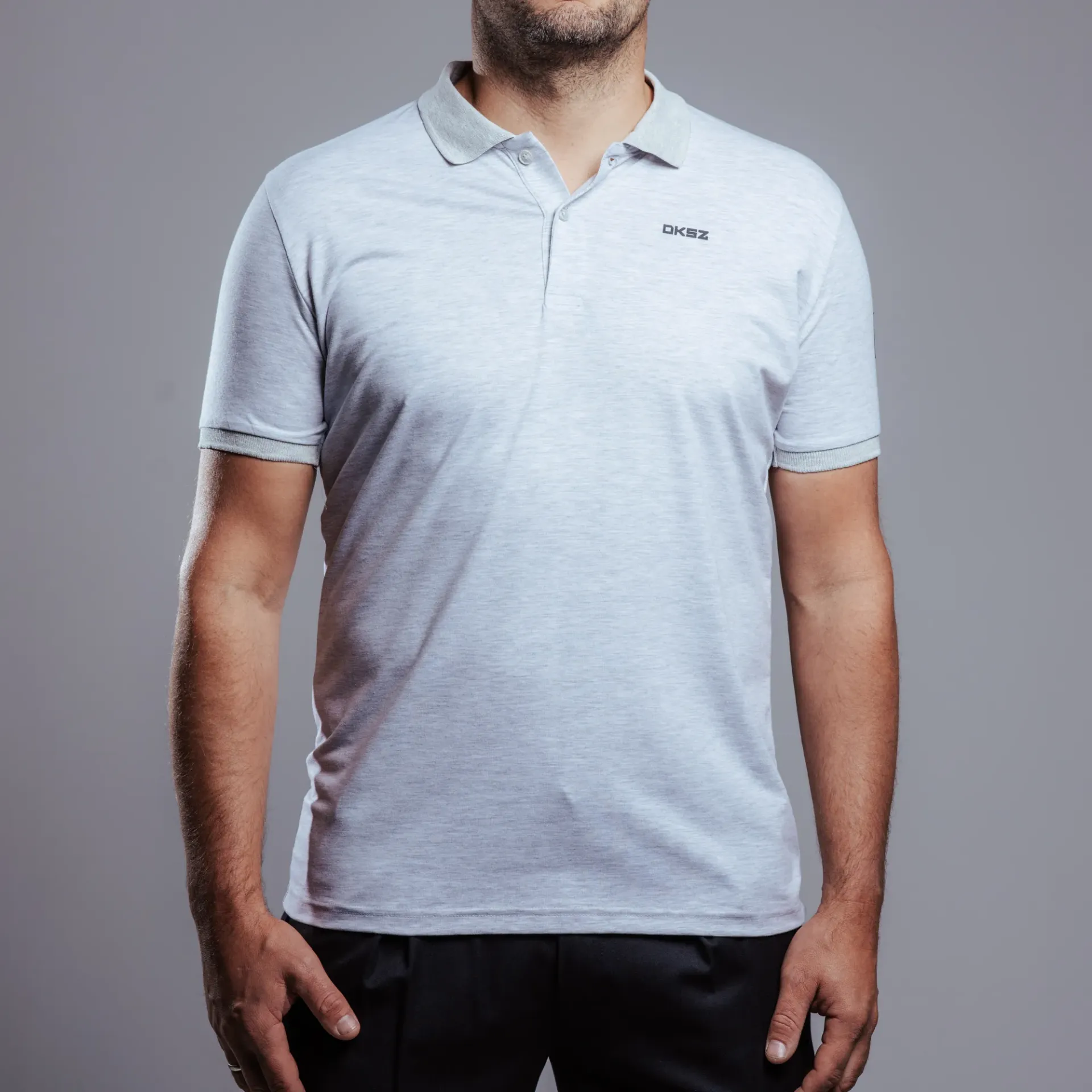 Poloshirt DS-61 PETIT lightgrey/mel (S)
