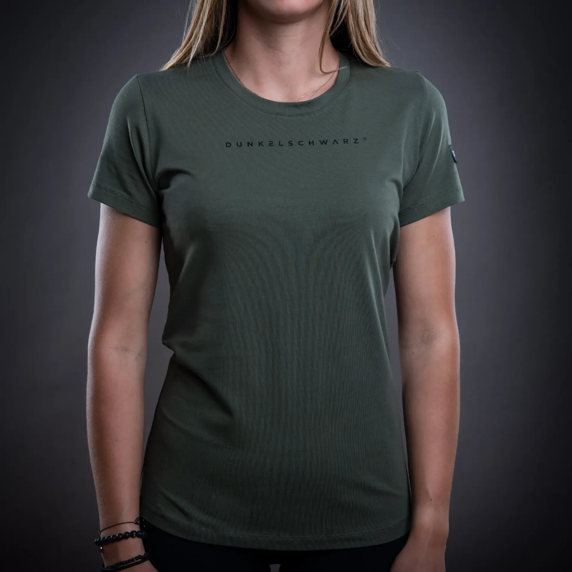 Da-T-Shirt W-1 LOGO oliv (XS)